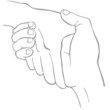 Line Art Handshake