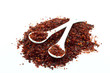 Pile of Hot Red Chilli pepper with two spoons Pile of Hot Red Chilli pepper with two spoons