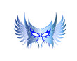Maschera di carnevale blu