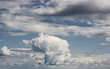 white clouds over blue sky