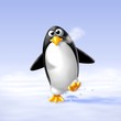 pinguino sulla neve