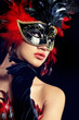 beautiful woman with mask beautiful woman with mask