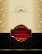 gold wine label