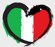 Italy grunge flag