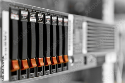 Photo: cluster of hard drives cluster of hard drives