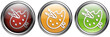 Bouton palette pinceaux chrome mutlidesign