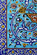 Colorful detail from Iranian mosque in Dubai