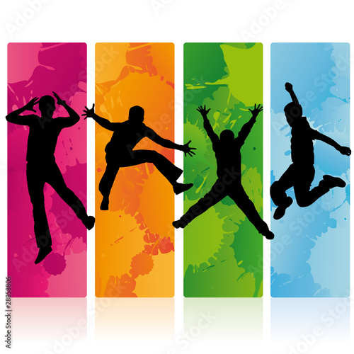 Vector: enfant tache silhouette enfant tache silhouette