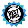 Star-shaped Sticker "Best Price - Guarantee"