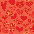 vector illustration seamless pattern isolated hearts
