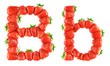 Strawberry alphabet - B
