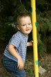 a little boy on playground