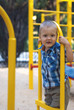 a little boy on playground