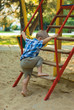 a little boy on playground