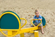 a little boy on playground