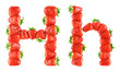 Strawberry alphabet - H
