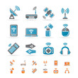 Wireless and communication technology icons