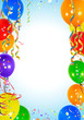 Hintergrund Luftballons blau