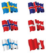 Northern country flags