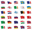 set of national flags