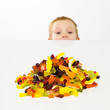child with jelly candy