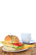 Weizenbrötchen mit Käse