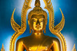 statue bouddha doré