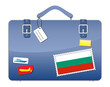 Travel Suitcase Bulgaria flag Travel Suitcase Bulgaria flag