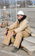 Young Worker at Rest