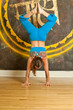 beautiful woman yoga teacher