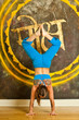 beautiful woman yoga teacher