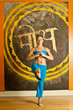 beautiful woman yoga teacher