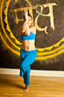 beautiful woman yoga teacher