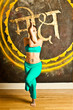 beautiful woman yoga teacher