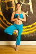 beautiful woman yoga teacher