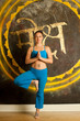 beautiful woman yoga teacher