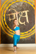 beautiful woman yoga teacher