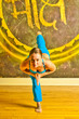 beautiful woman yoga teacher
