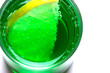 mint shot drink with lemon