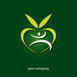 logo entreprise, bio, coeur, sport