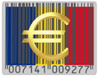 Romania euro money national emblem currency barcode