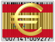 Spain euro money national emblem currency barcode