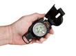 Hand Held Compass over white