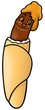 Hot Dog - colored cartoon illustration