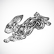 Vector: Rabbit Tribal Tattoo Rabbit Tribal Tattoo