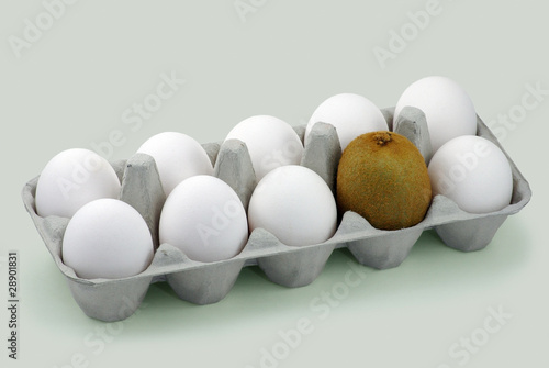 Photo: Eggs and kiwi Eggs and kiwi