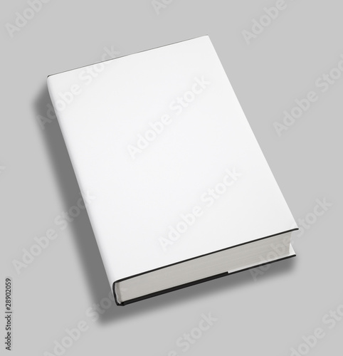 Photo: Blank book cover w clipping path Blank book cover w clipping path