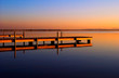 Embarcadero en lago