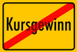 Kursgewinn Symbol