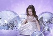 Beautiful girl with discoballs Beautiful girl with discoballs